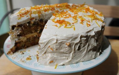 Carrot, Apricot & Pumpkin Seed Cake