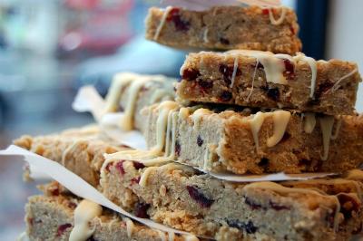 Cranberry White Chocolate flapjack